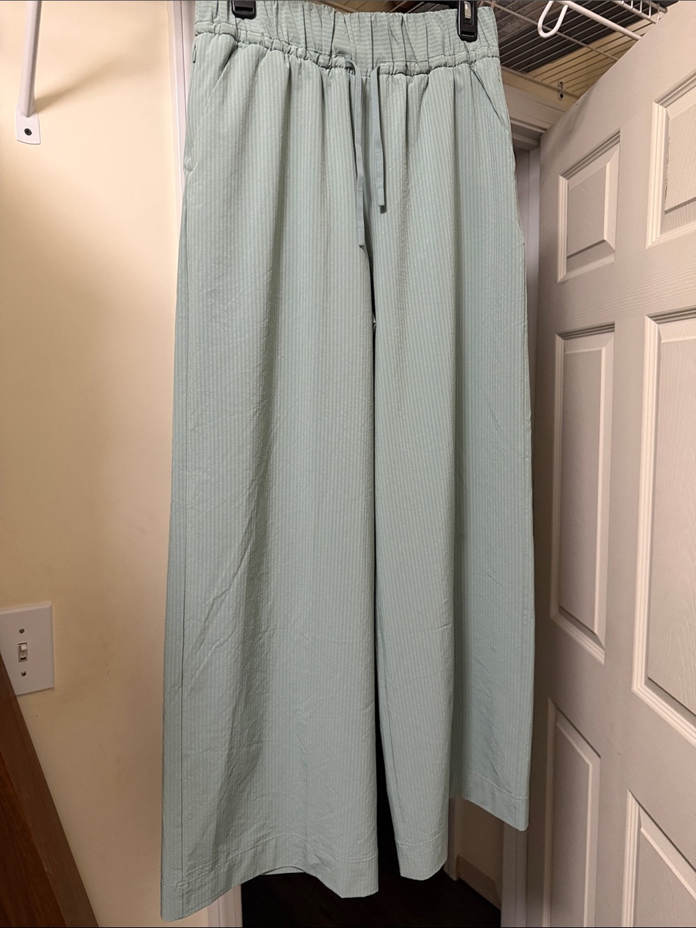 all in motion Olive Green Wide-Leg Drawstring Pants - Picture 3 of 6